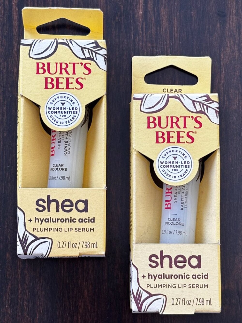 Burt’s Bees Plumping Lip Serum Clear 2-Pack NWT